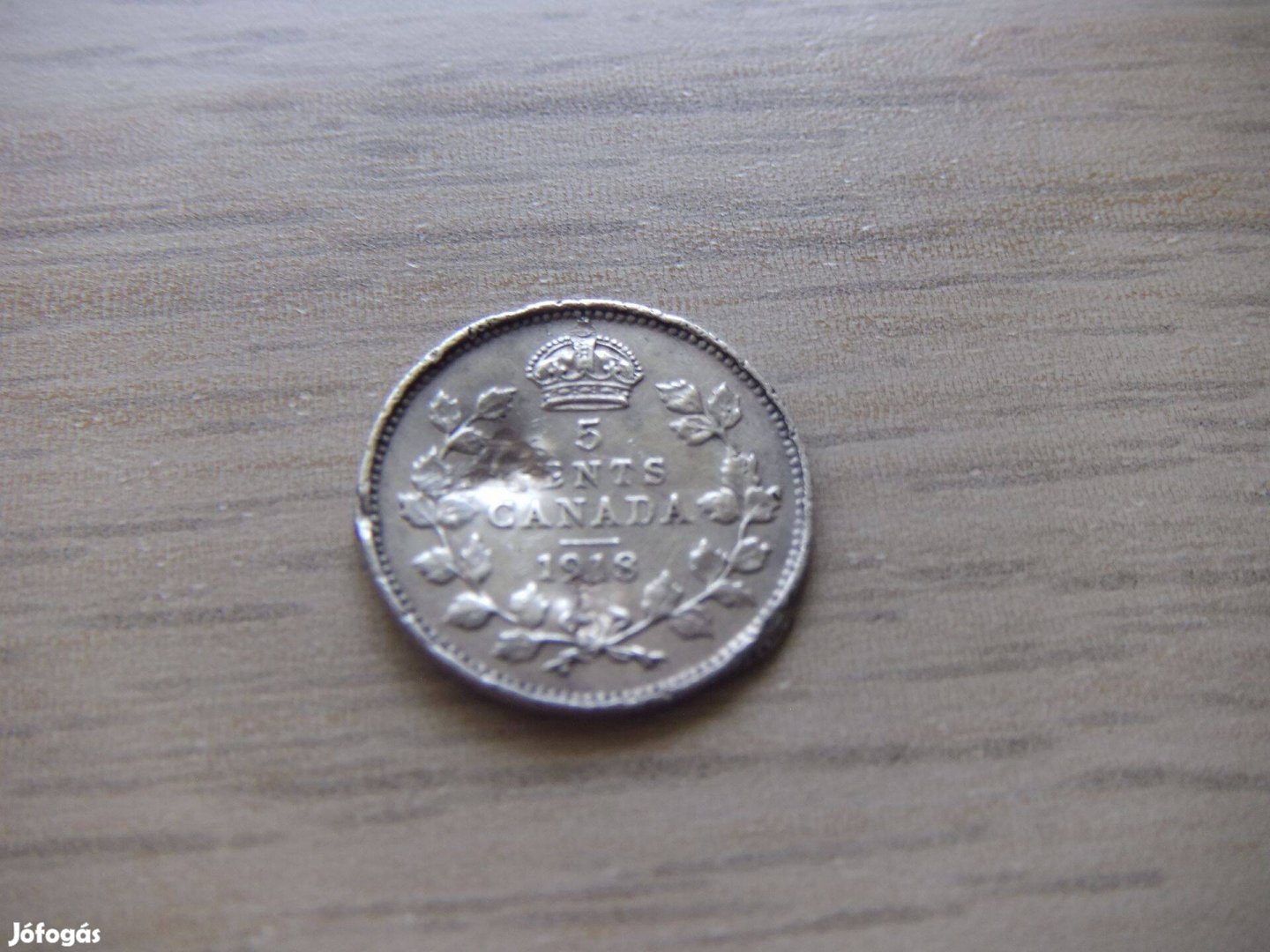 5 Cent Ezüstérem 1918 Kanada