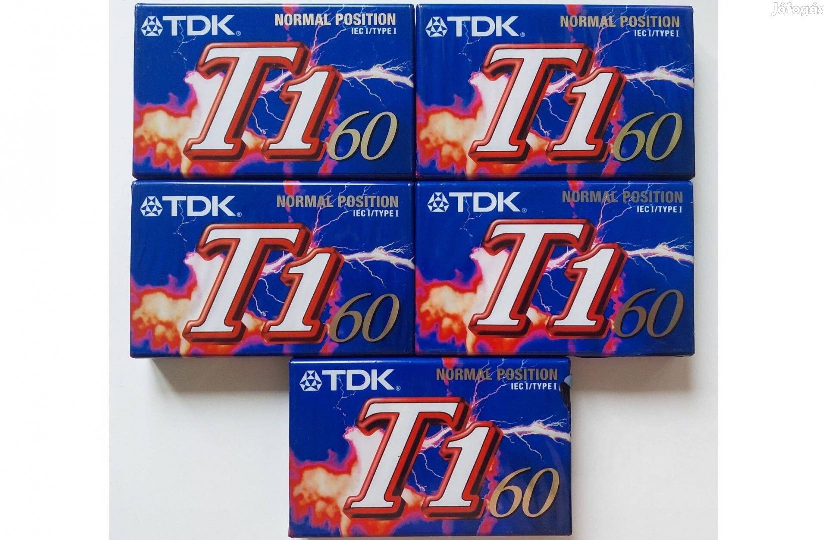 5-DB TDK T1 60 Normal Kazettás MAGNÓ Kazetta TDK Magnókazetta