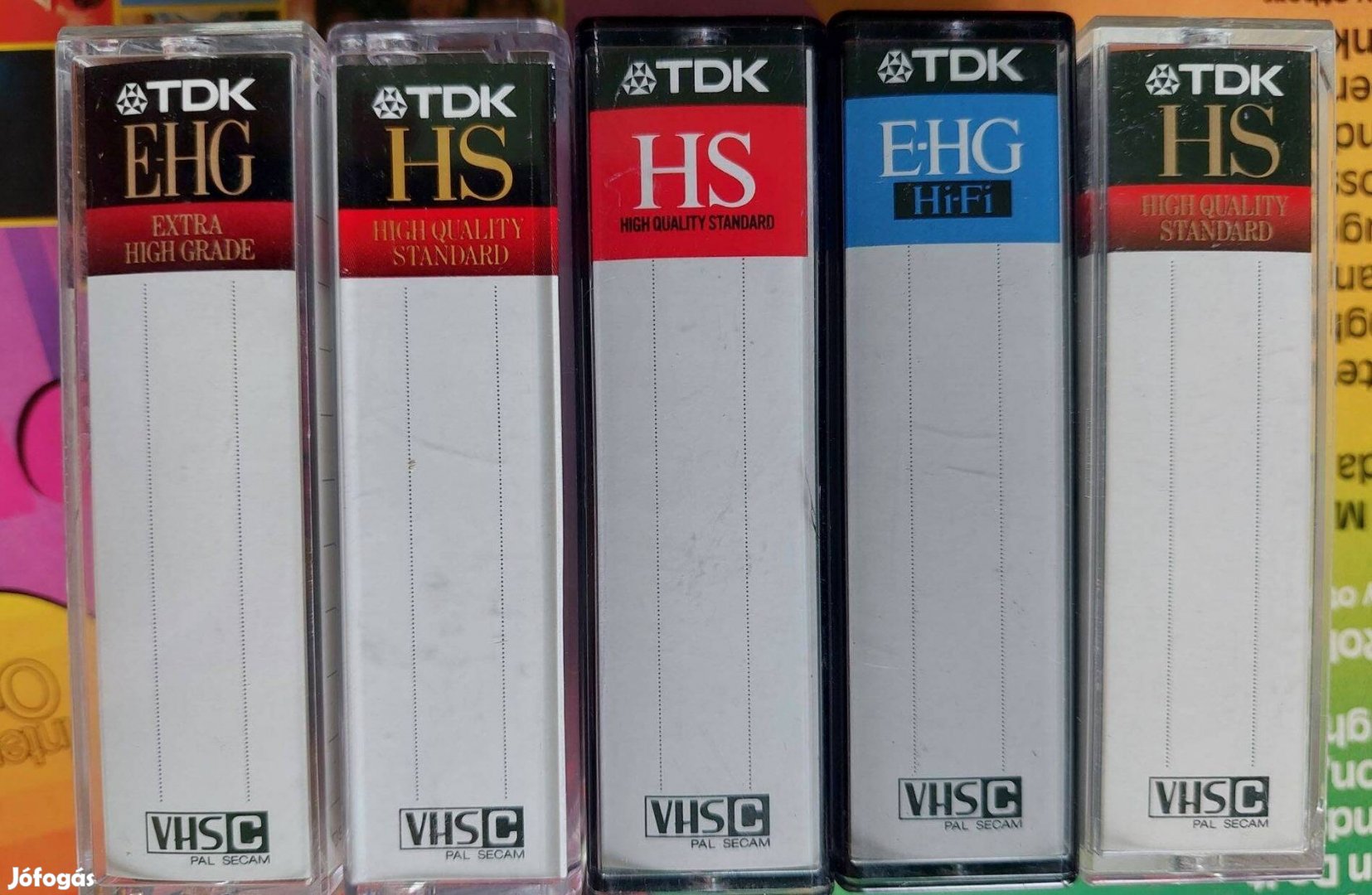 5-DB TDK VHSC VHS C Videokamera Kazetta TDK VHSC Videó Kazetta