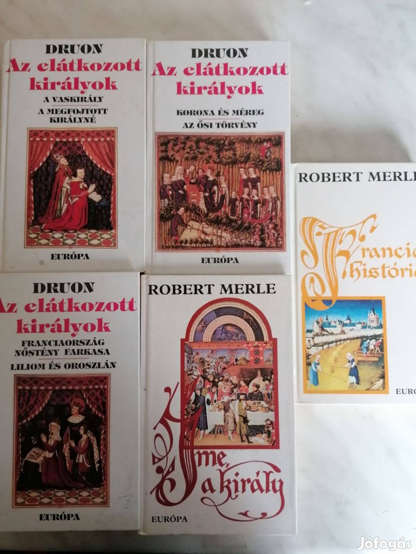 5 Darab könyv. Robert Merle, Druon