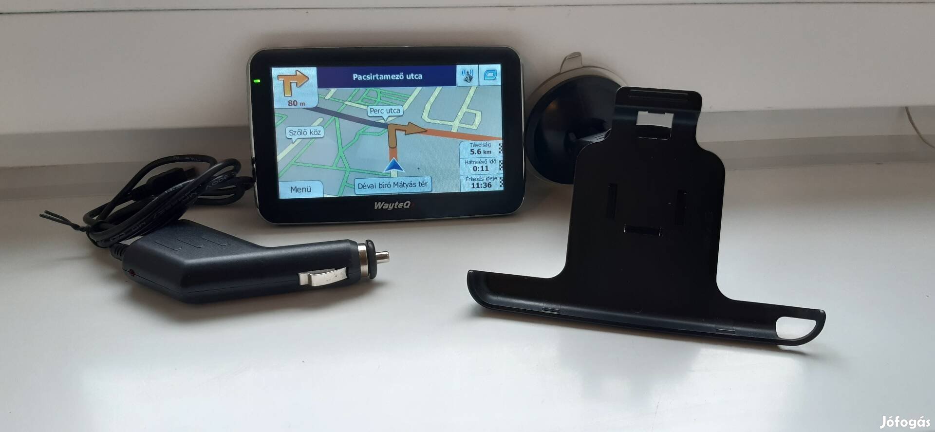 5" Wayteq GPS , navigáció 2024-es Magyaro. térkép ( kamionos is) 