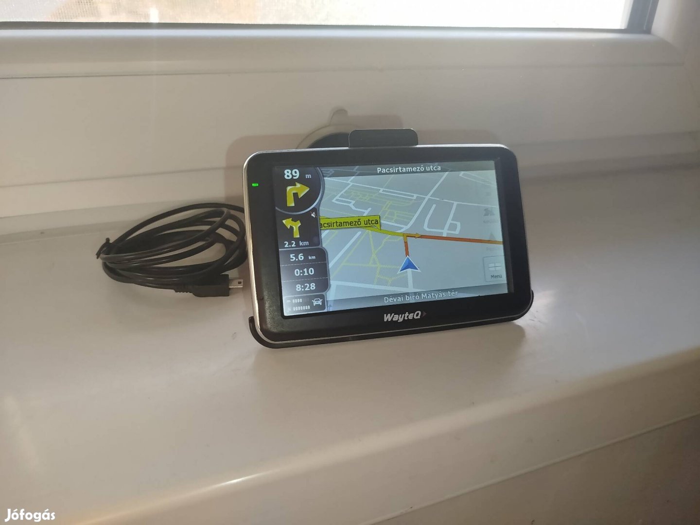 5" Wayteq GPS , navigáció 2024-es Magyarország térképpel 