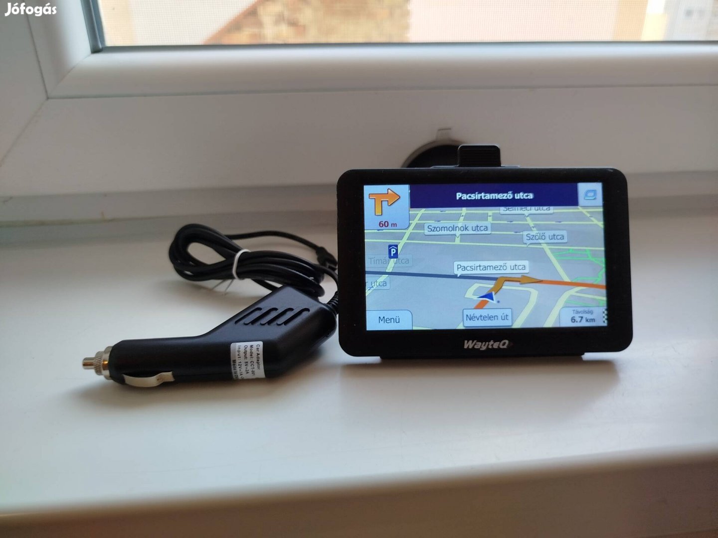 5" Wayteq x985 GPS, navigáció 2024-es Magyaro. térképpel (kamionos is)