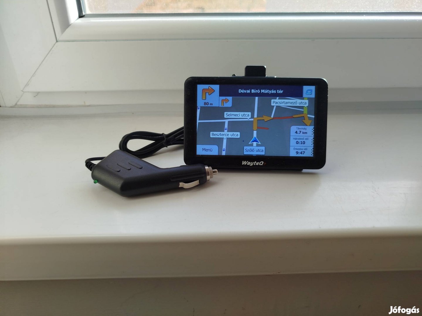 5" Wayteq x985 GPS navigáció 2025. máj. Magyaro. térkép kamionos is 