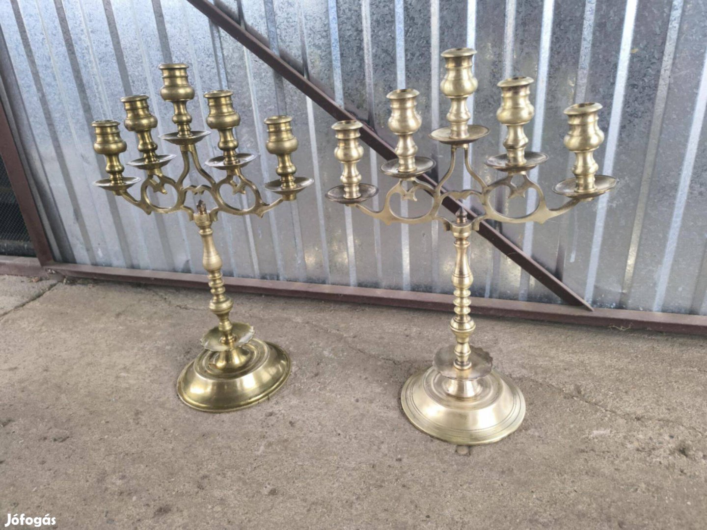 5 ágú bronz gyertyatartók