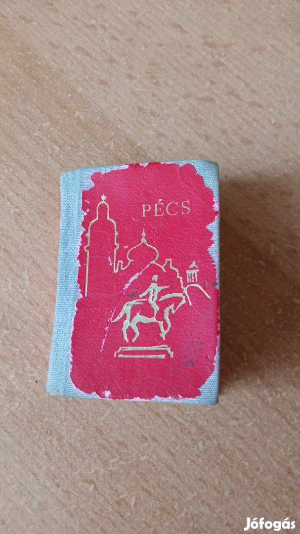 5 cm mini könyv Pécs Költők a városról c könyv 1500 Ft