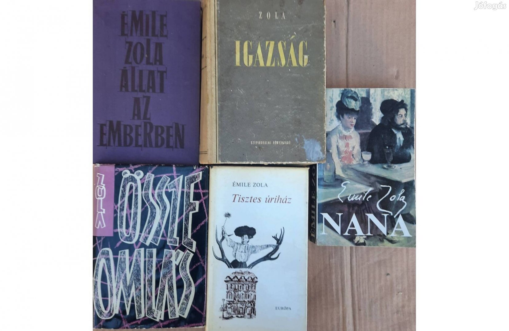 5 darab Émile Zola könyv eladó