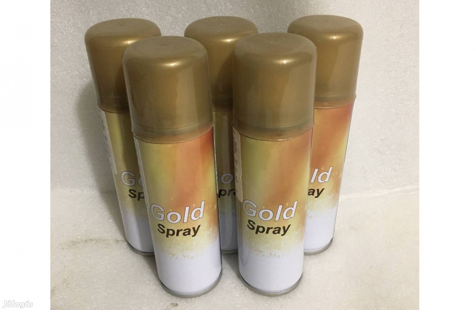 5 darab Karácsonyi arany színű dekorációs karácsonyfa spray - 100 ml