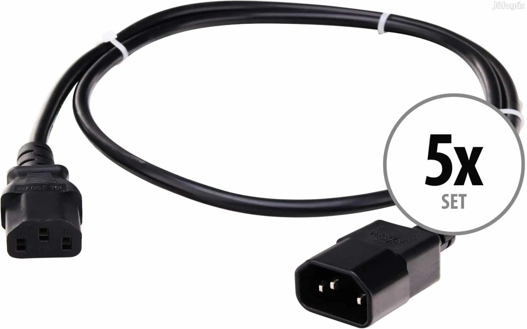 5 darab Pronomic IECIEC-0.5 hosszabbító kábel 0.5m