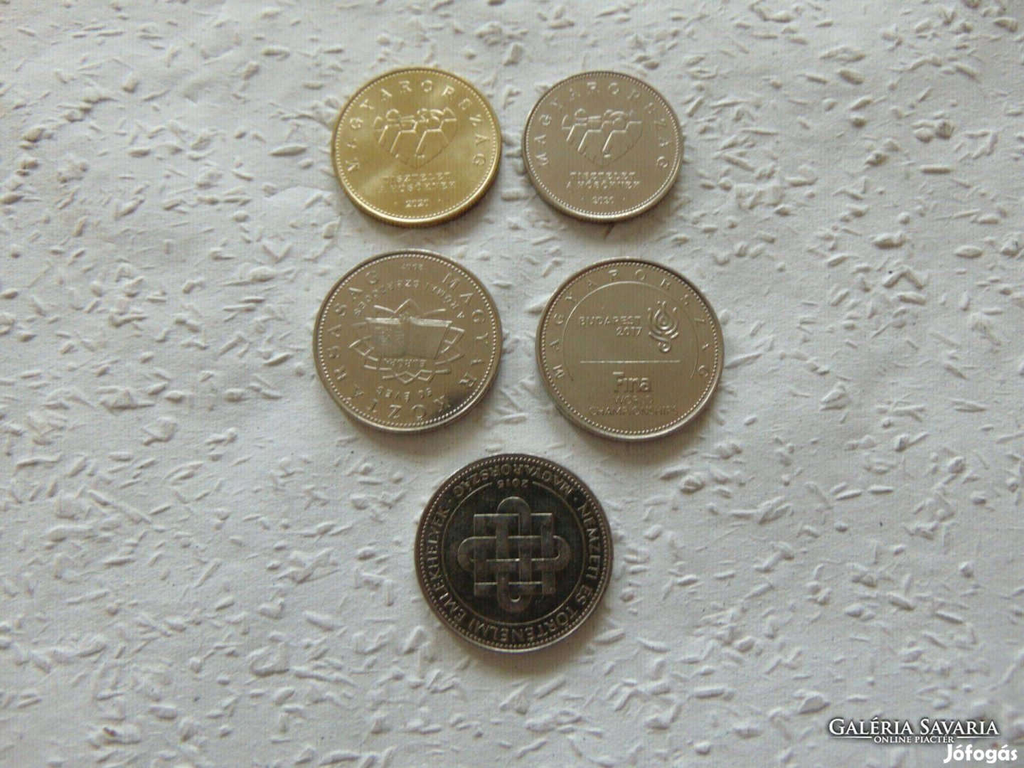 5 darab emlék 10 -20 - 50 forint fémpénz LOT ! 05