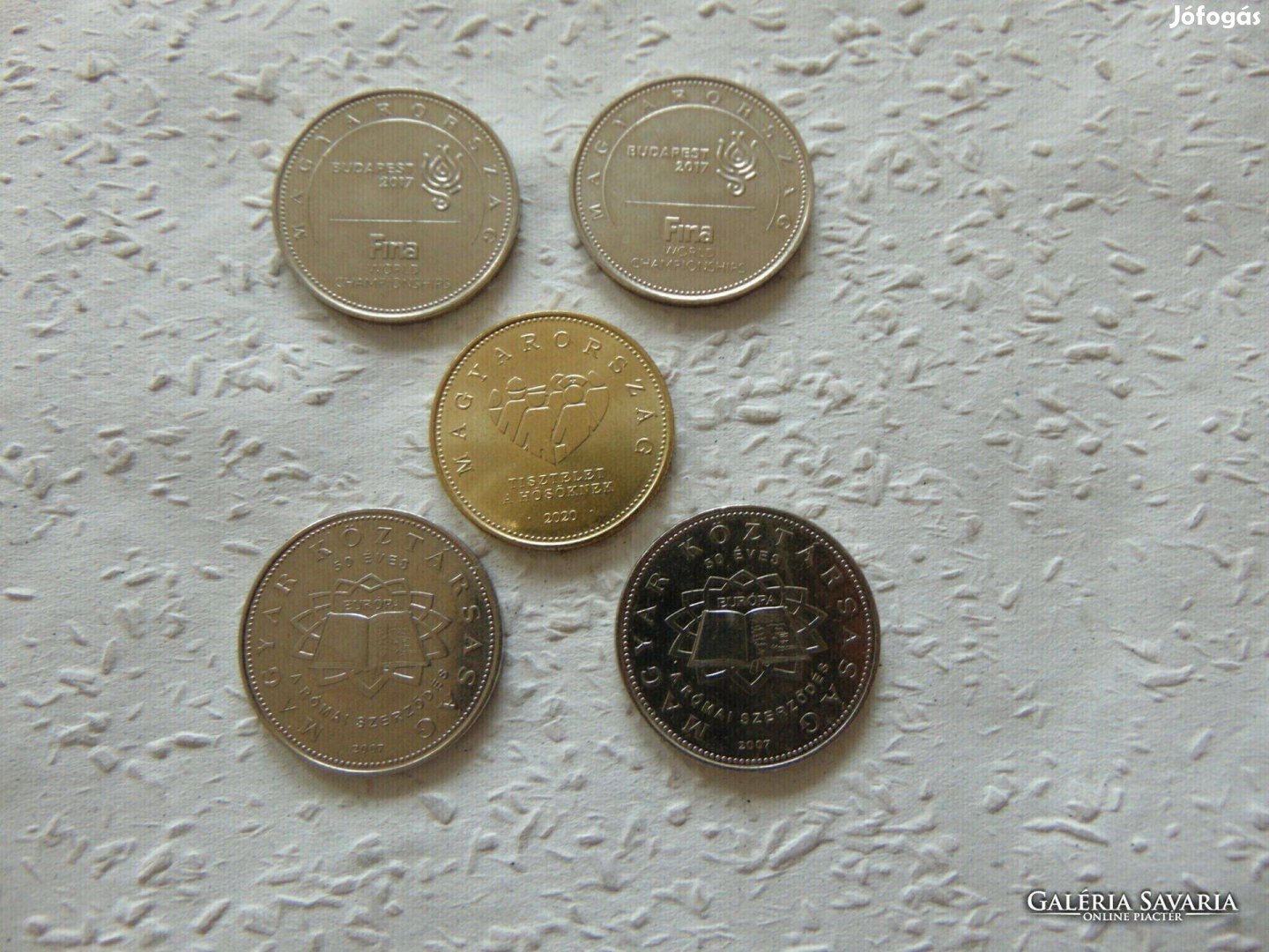 5 darab emlék 10 -20 - 50 forint fémpénz LOT ! 06