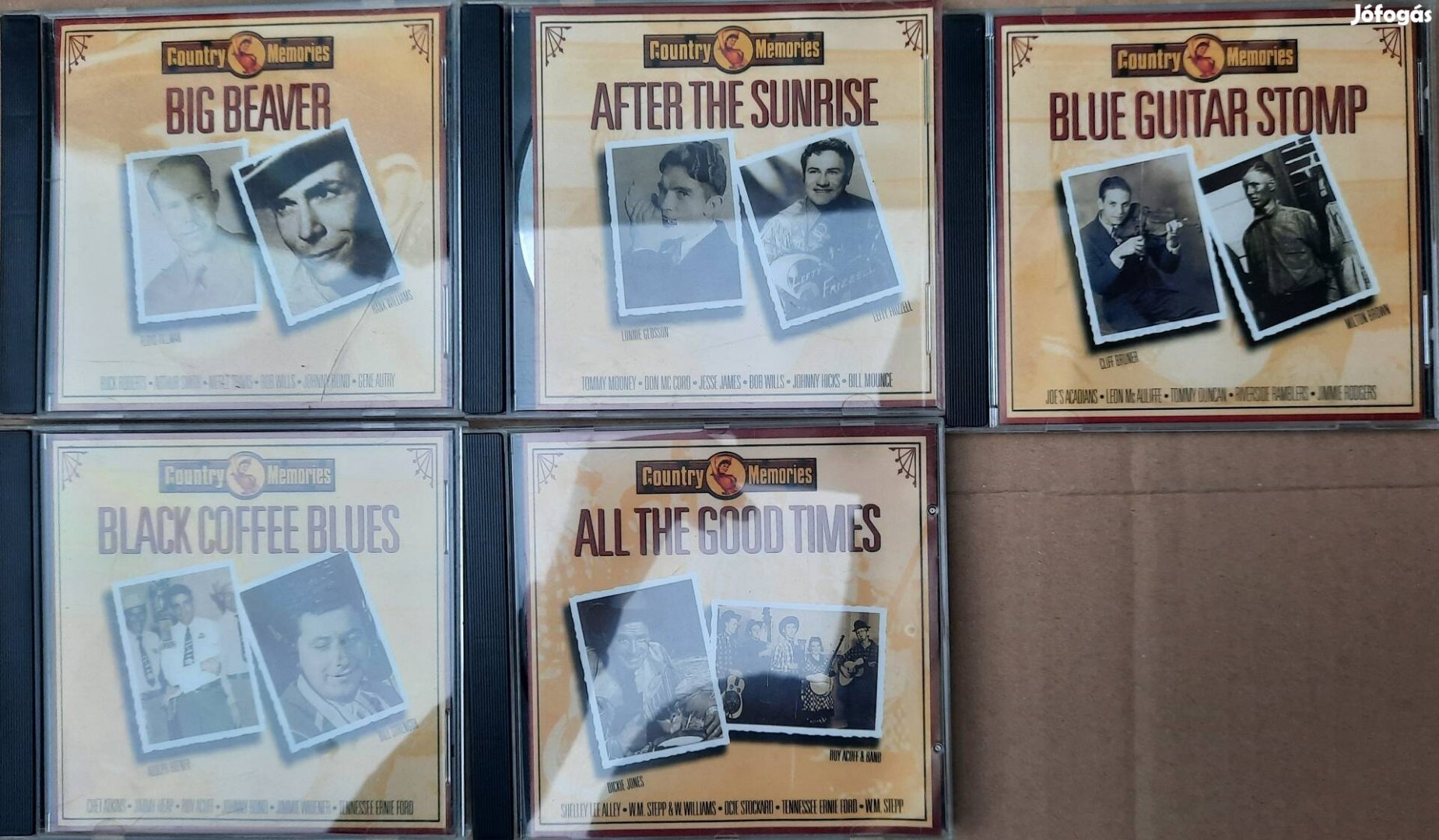 5 darabos Country Memories CD szett eladó 