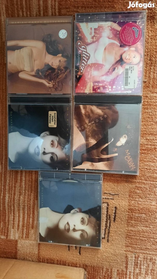 5 darabos Mariah Carey cd csomag egyben 3000 Ft-ért