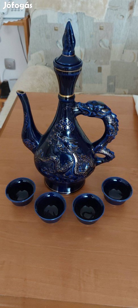 5 darabos,Mongol porcelán italos készlet