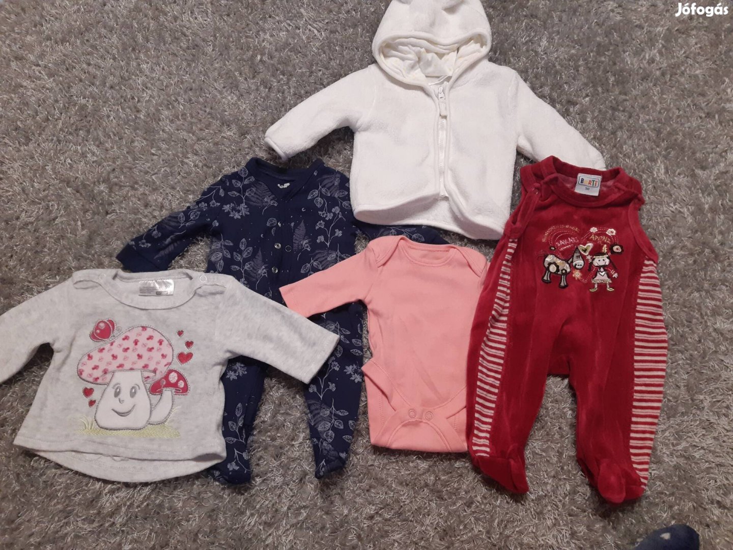 5 darabos ruhacsomag 0-3 hónapos kislánynak