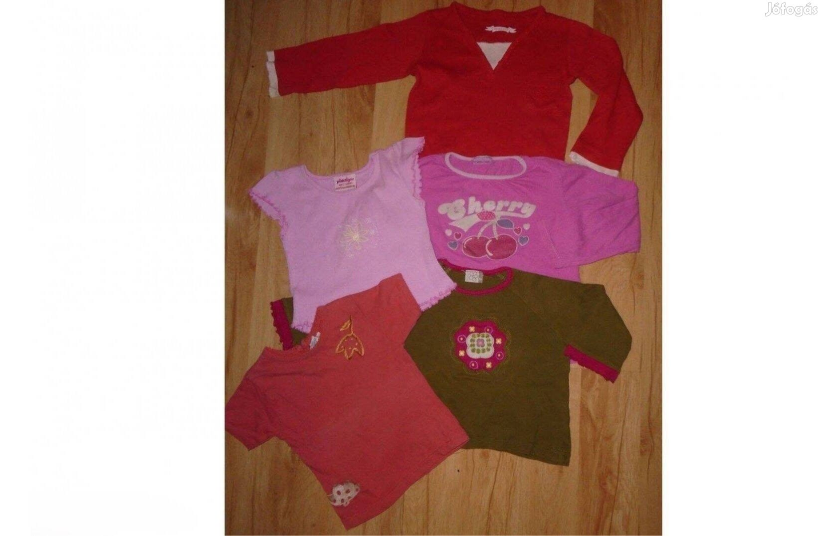 5 db 86-92-es kislány felső - egy csomagban