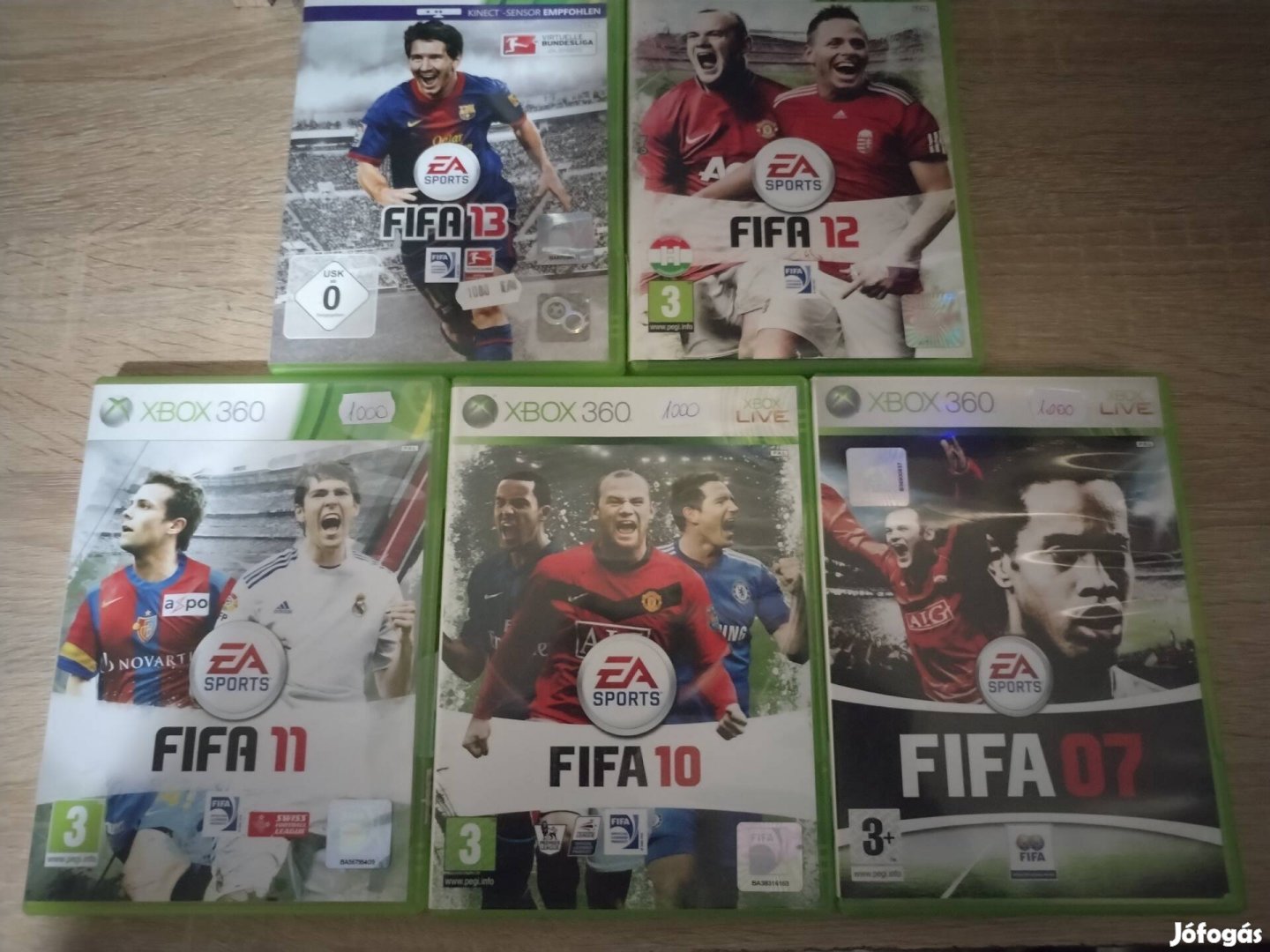 5 db FIFA Xbox 360 jatékok egyben 