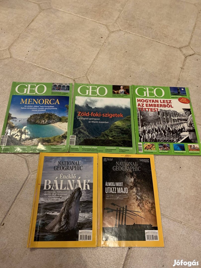 5 db GEO magazin national geographic Együtt eladó