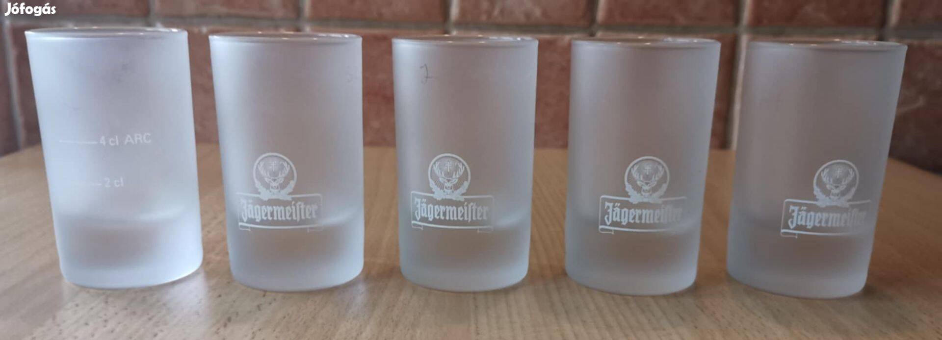 5 db Jägermeister röviditalos pohár