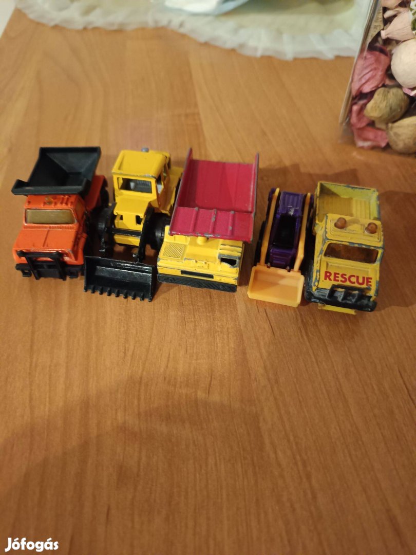 5 db Matchbox munkagép eladó