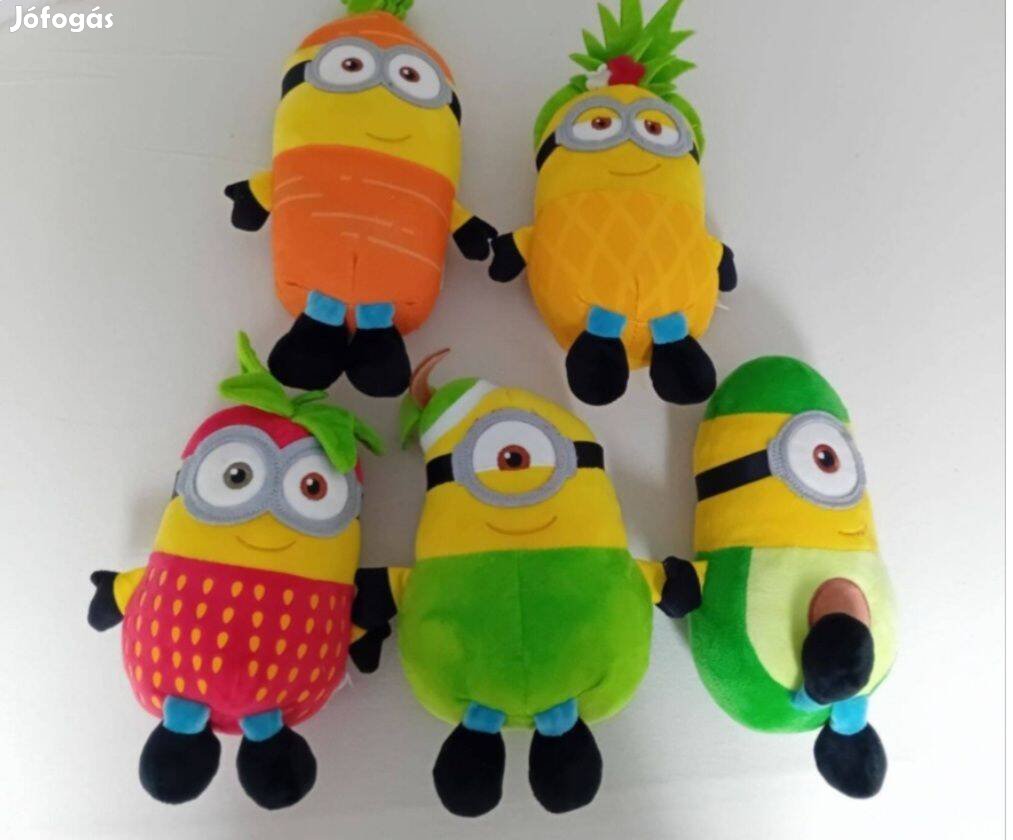 5 db Minyon plüssfigurák