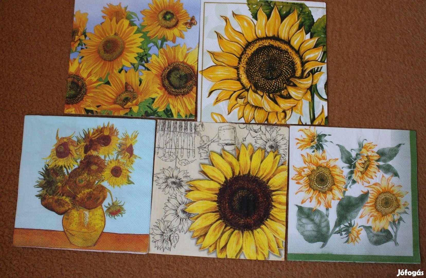 5 db Napraforgós szalvéta