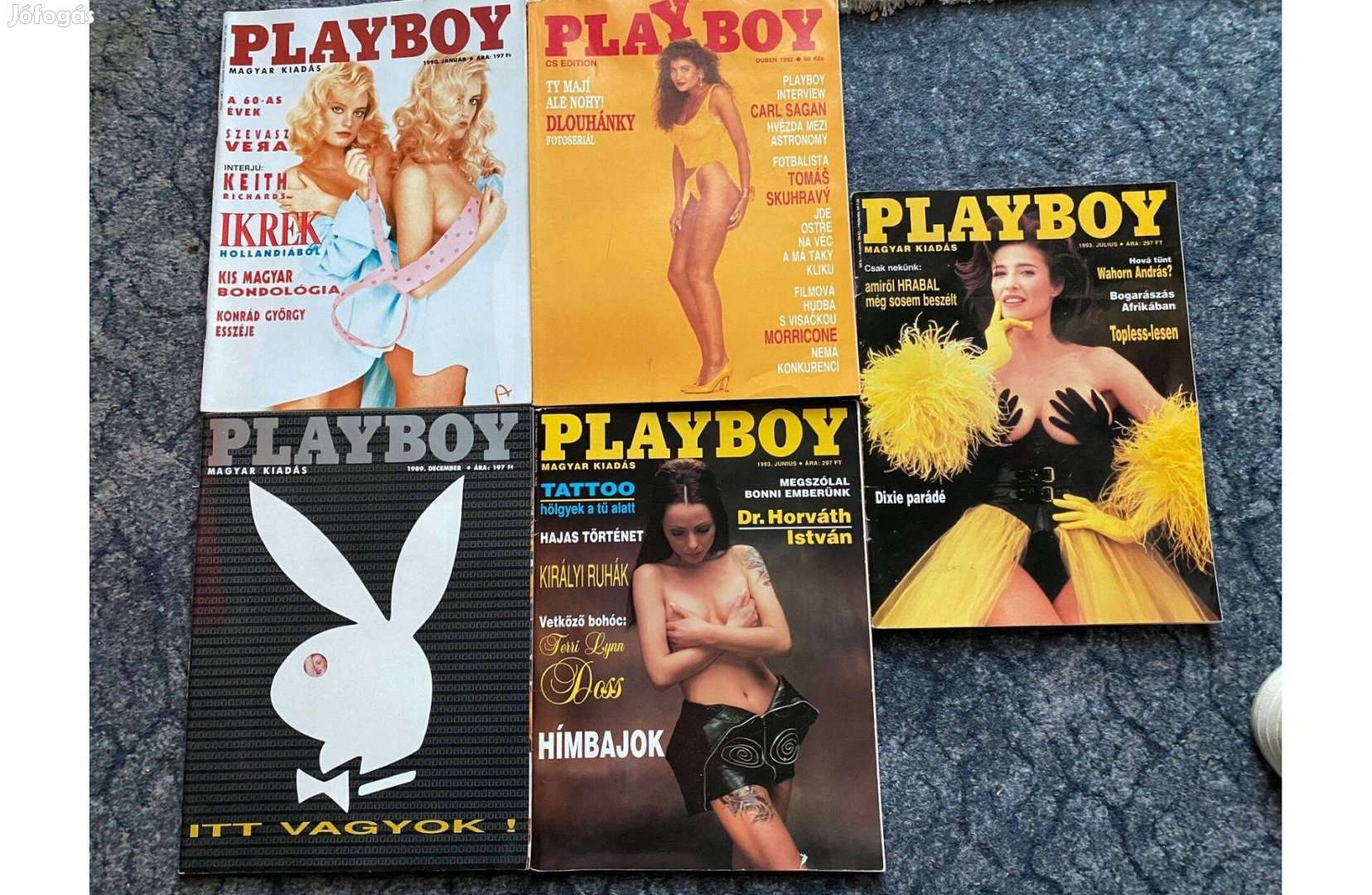 5 db Playboy magazin,Posta megoldható