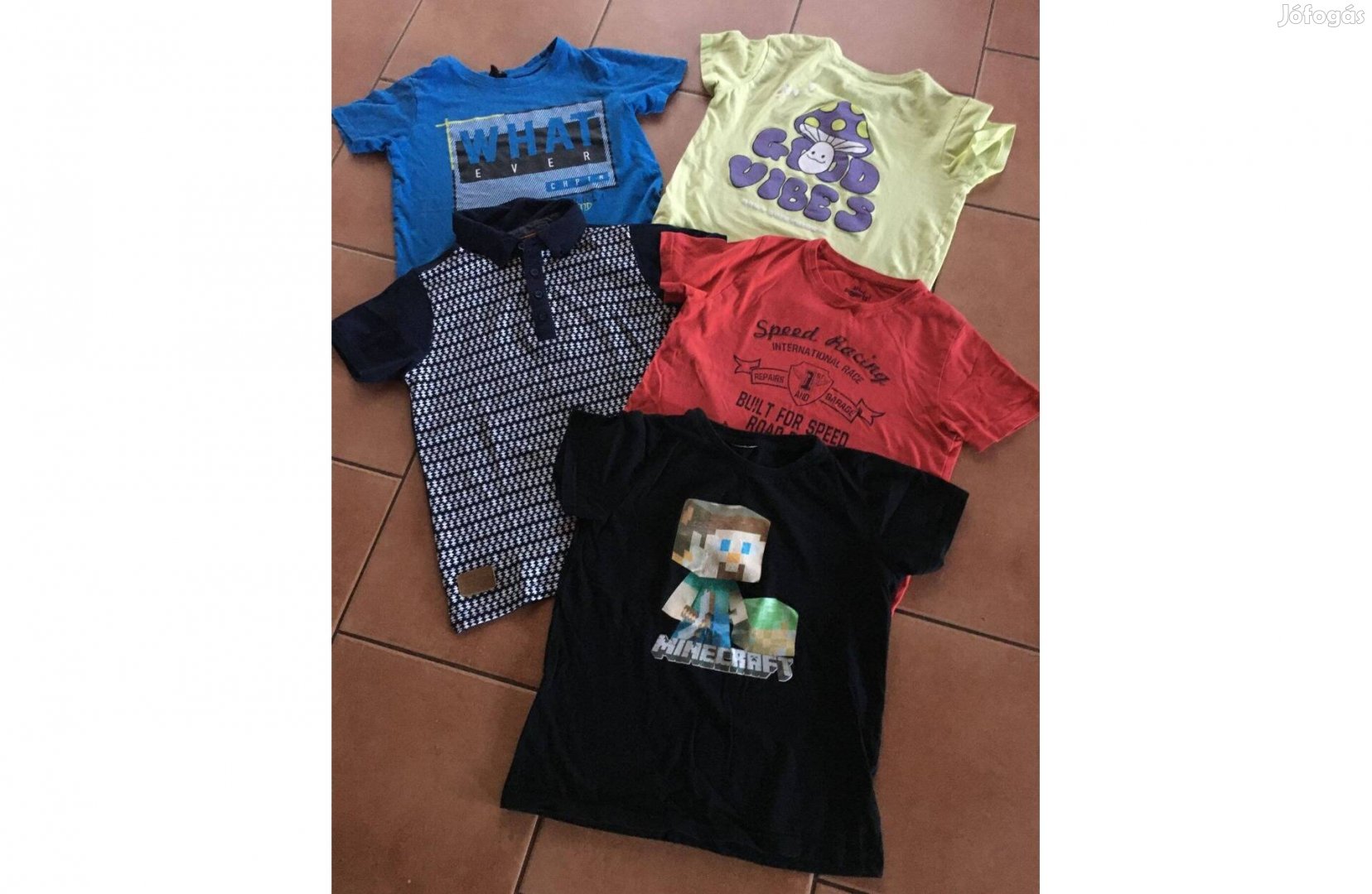 5 db fiús póló csomagban! 134-140