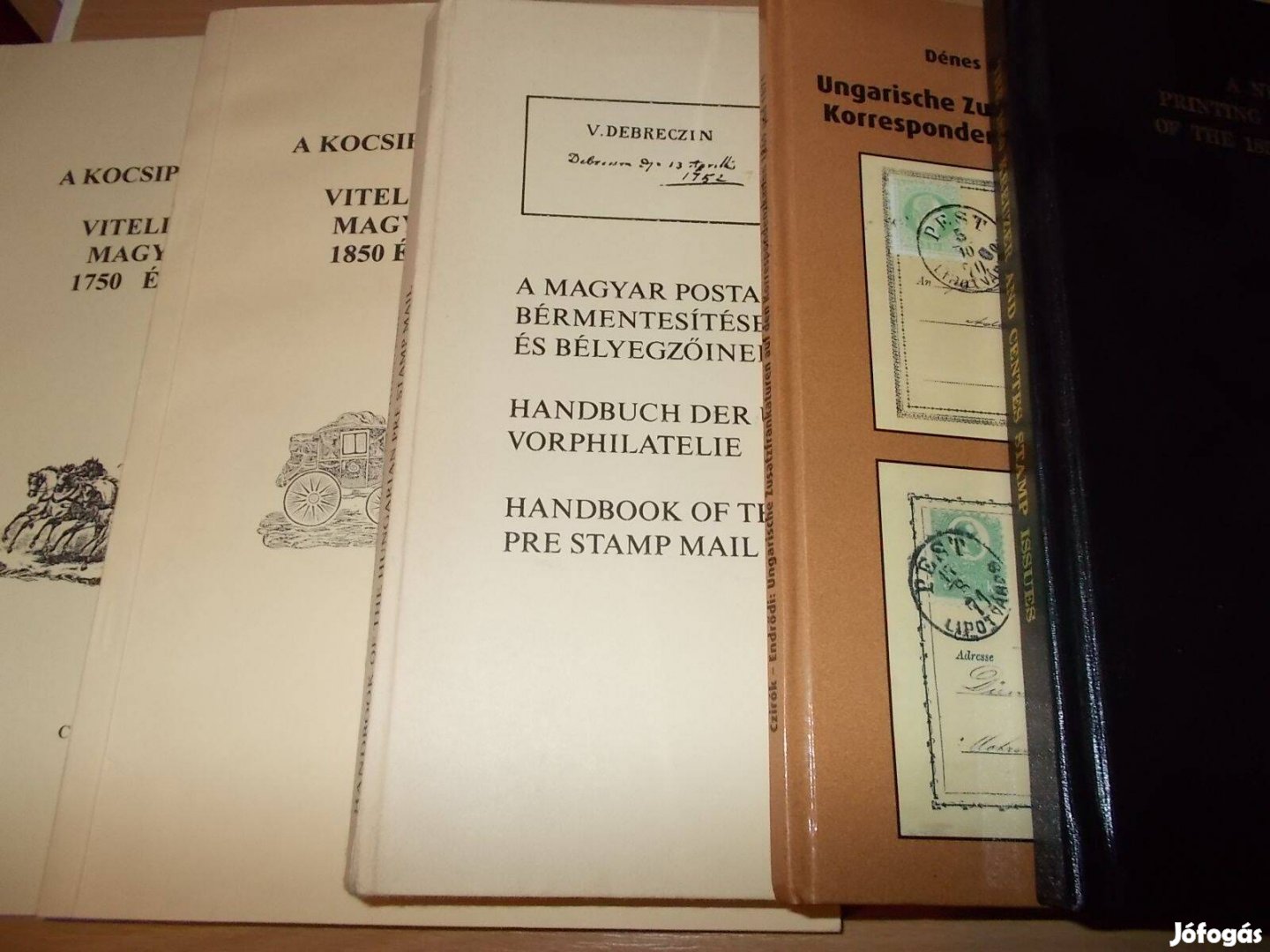5 db könyv bélyegekről, Czirók, Kecsedy