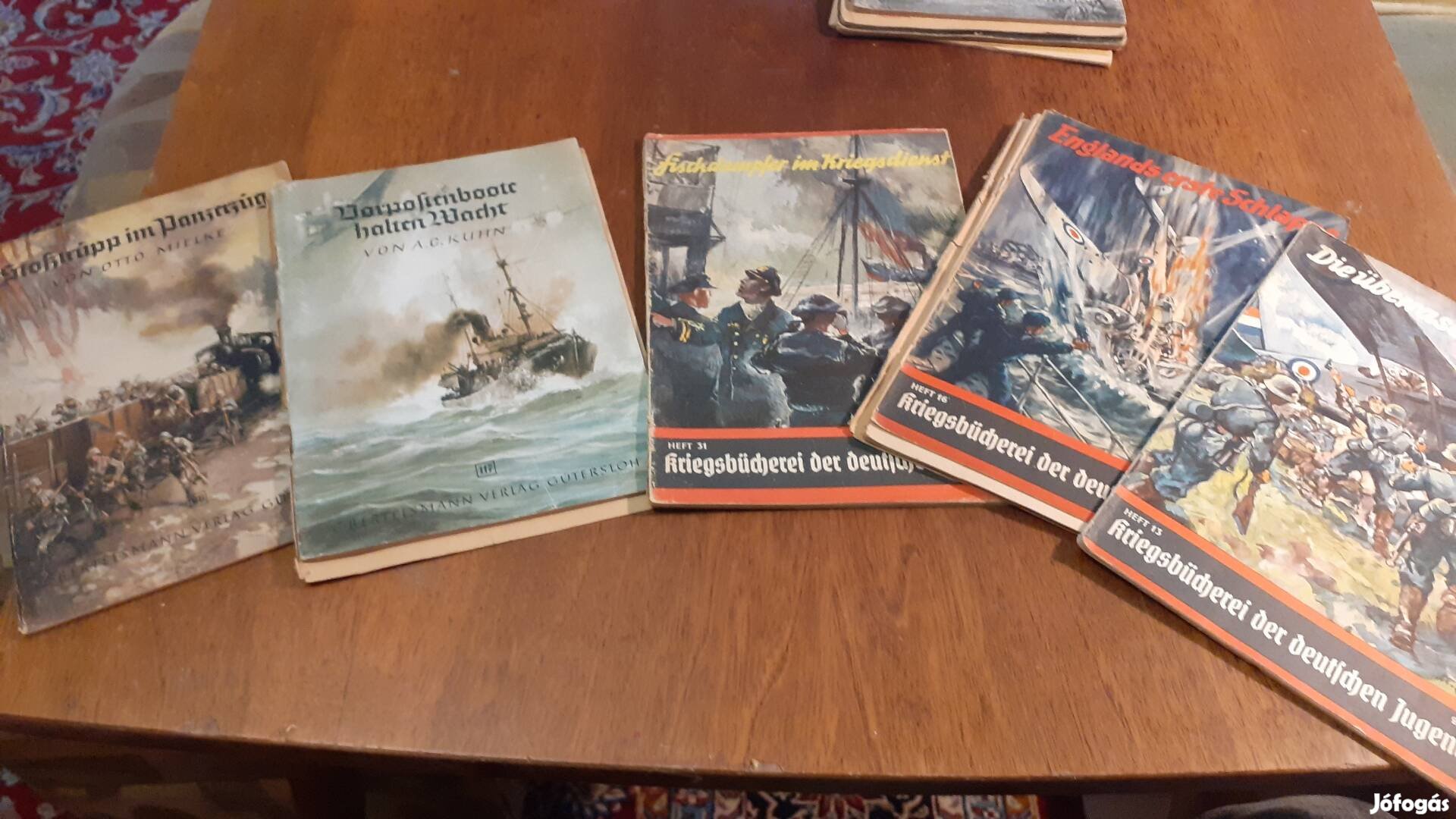 5 db német eredeti kiadású katonai propaganda füzet