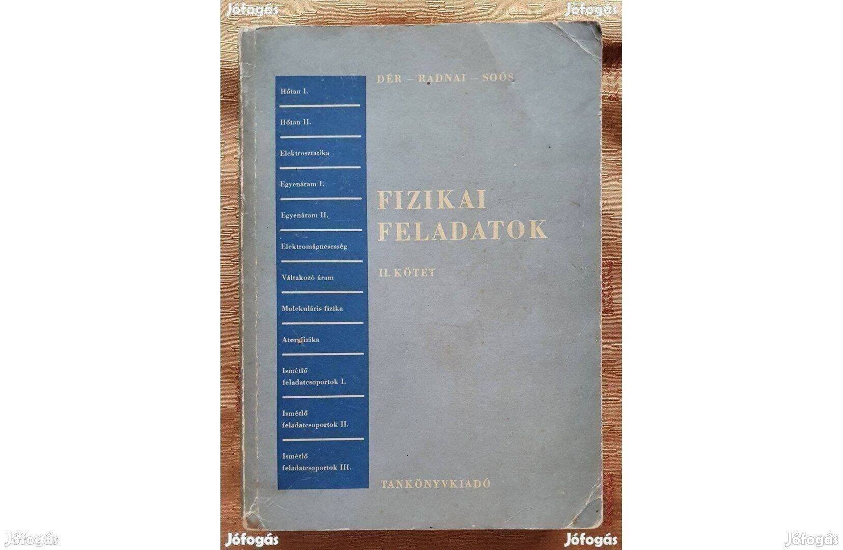 5 db régi retró fizika könyv, könyvcsomag