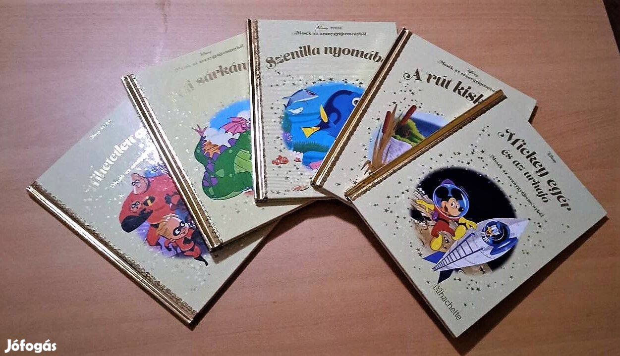 5 kötet a Disney sorozatból "Mesék az aranygyűjteményből"