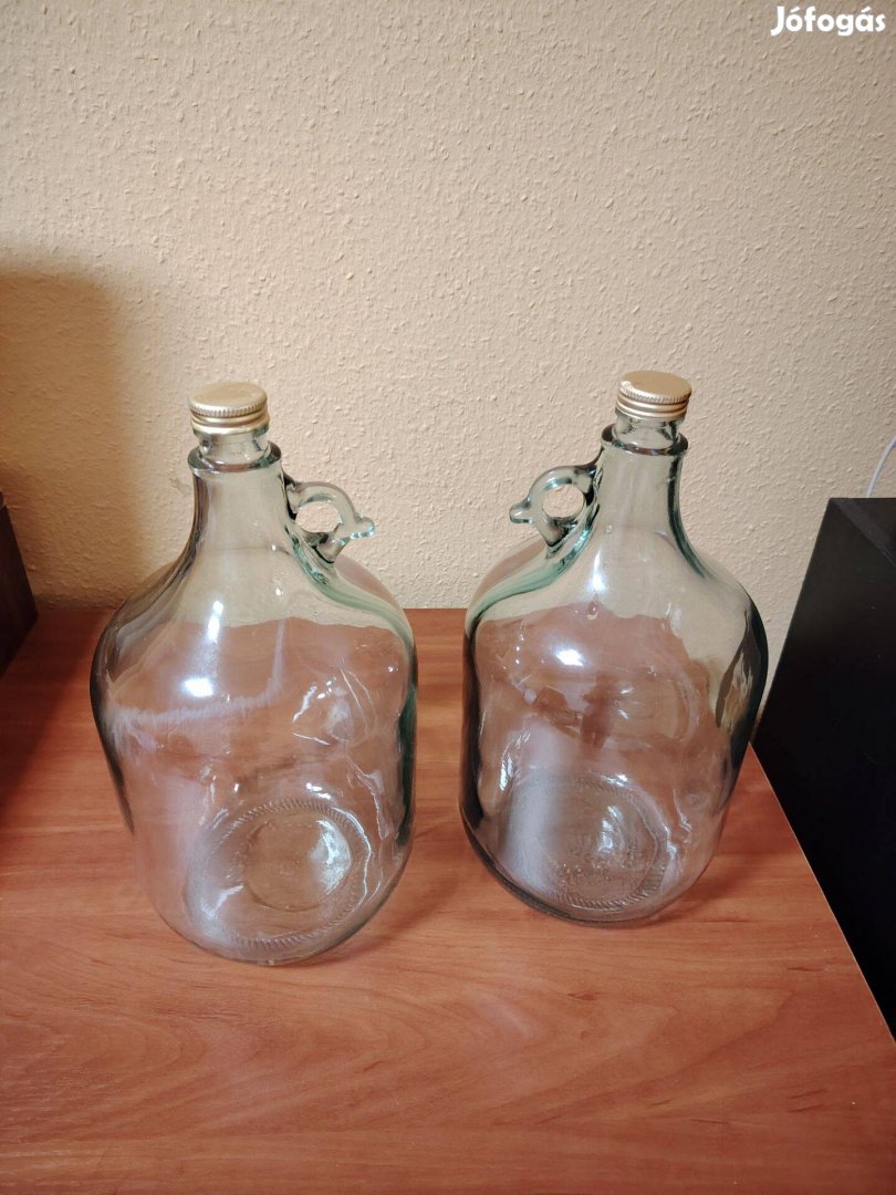5-literes üveg demizsonok eladóak