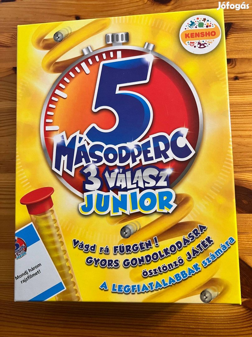 5 másodperc 3 válasz - junior társasjáték