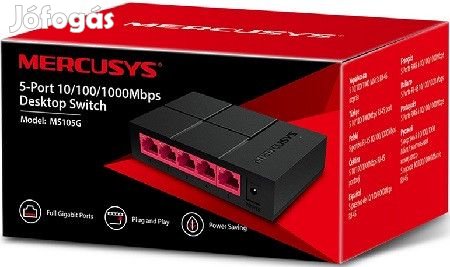 5 portos Gigabit switch Mercusys MS105G