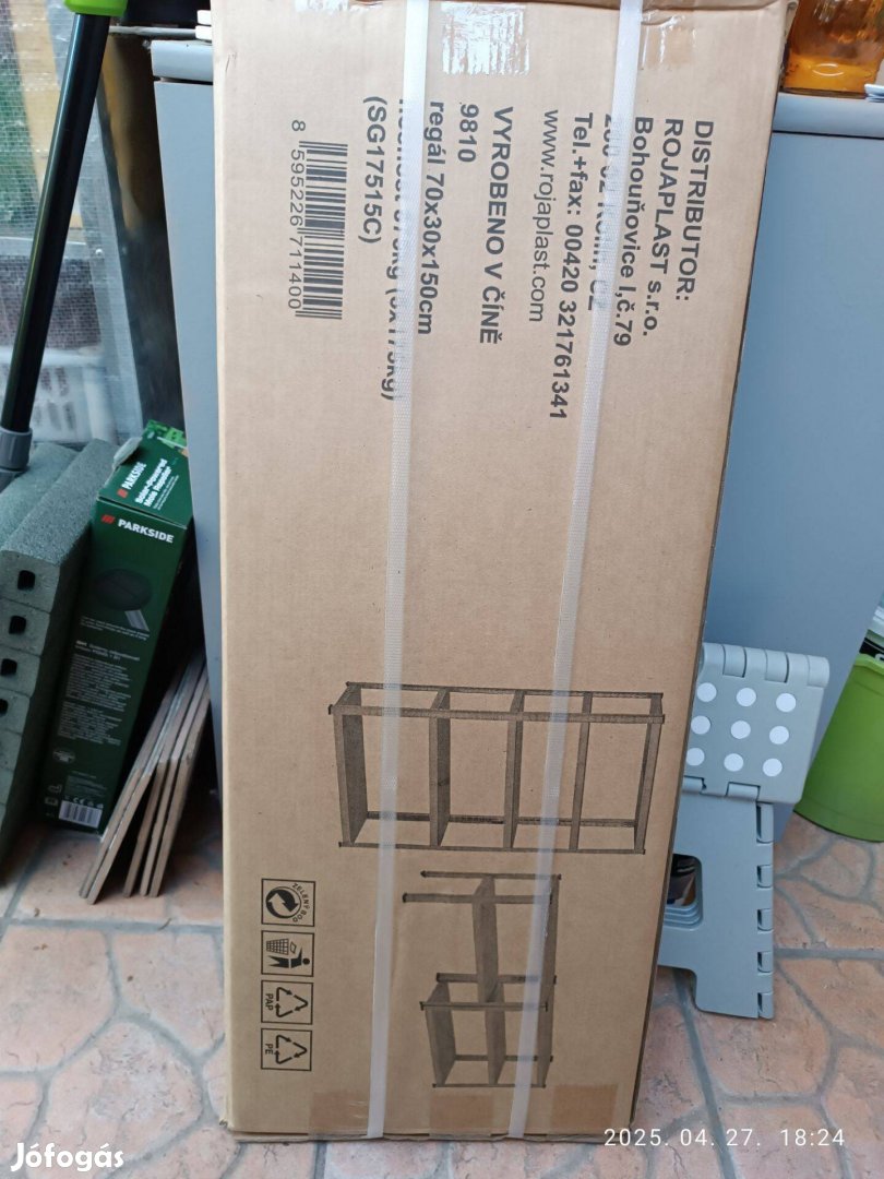 5 szintes fémpolc eladó