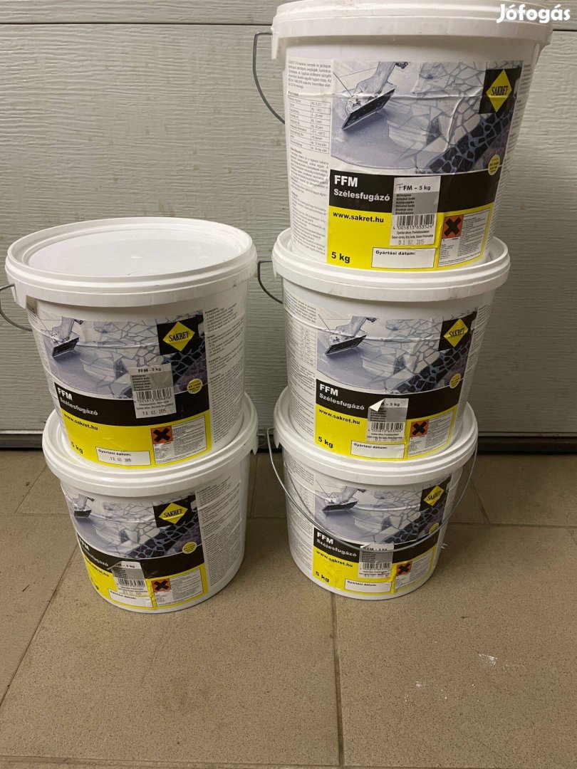 5 vödör FFM szélesfugázó egyben középszürke