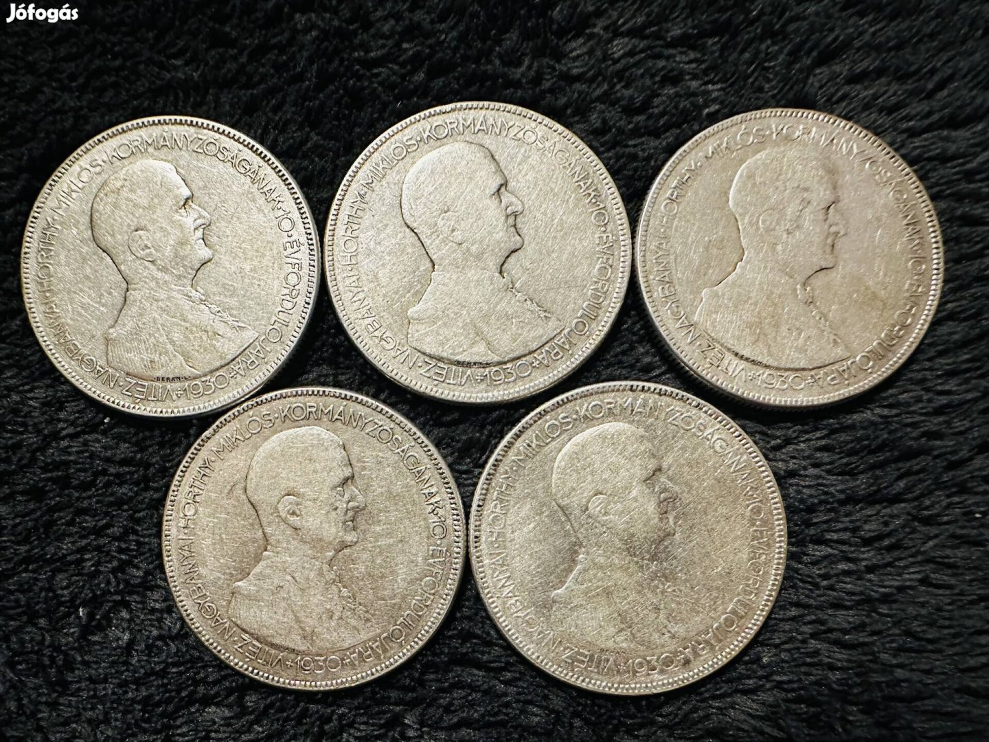 5db 1930 ezüst Horthy 5 pengő