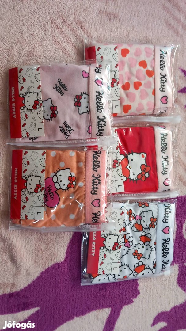 5db Hello Kitty bugyi egyben elado, uj,L