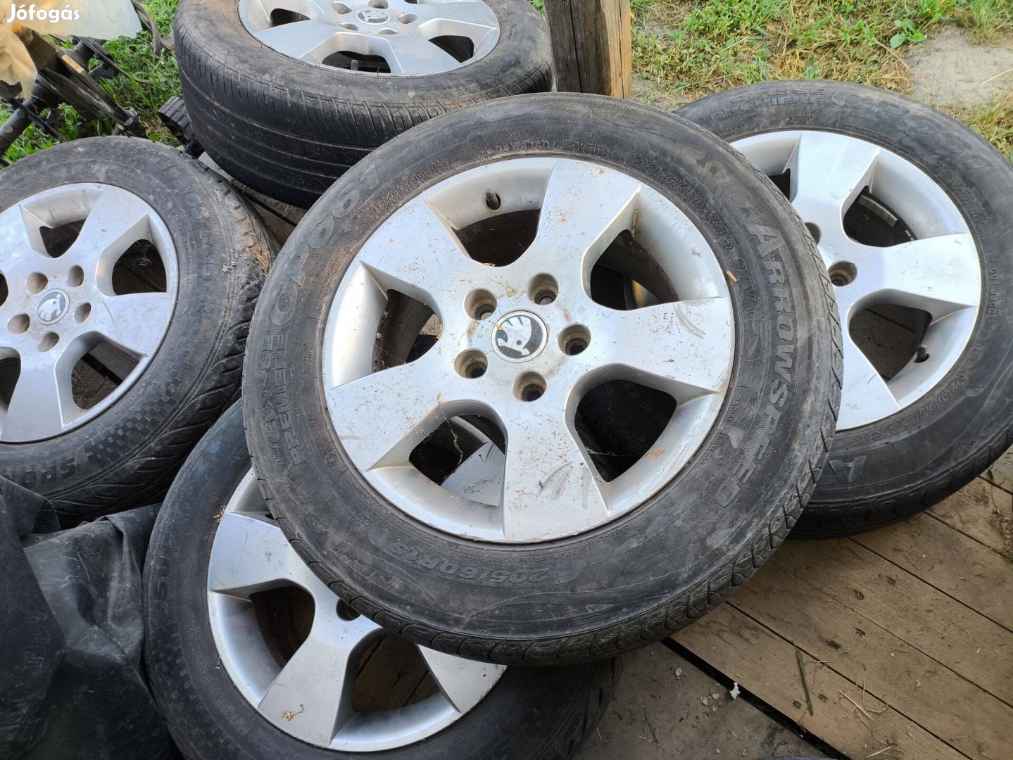 5db VW Skoda Audi Seat 5x112 Alu könnyűfém felni 15"