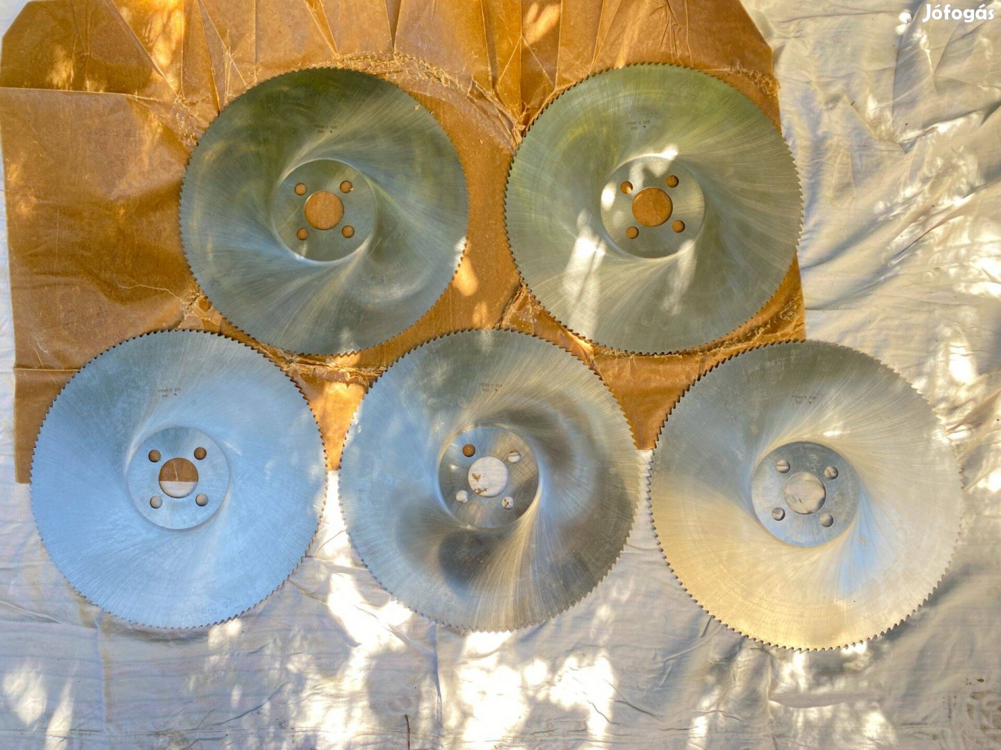 5db új 370mm HSS Magyar eszterga marótárcsa fűrésztárcsa