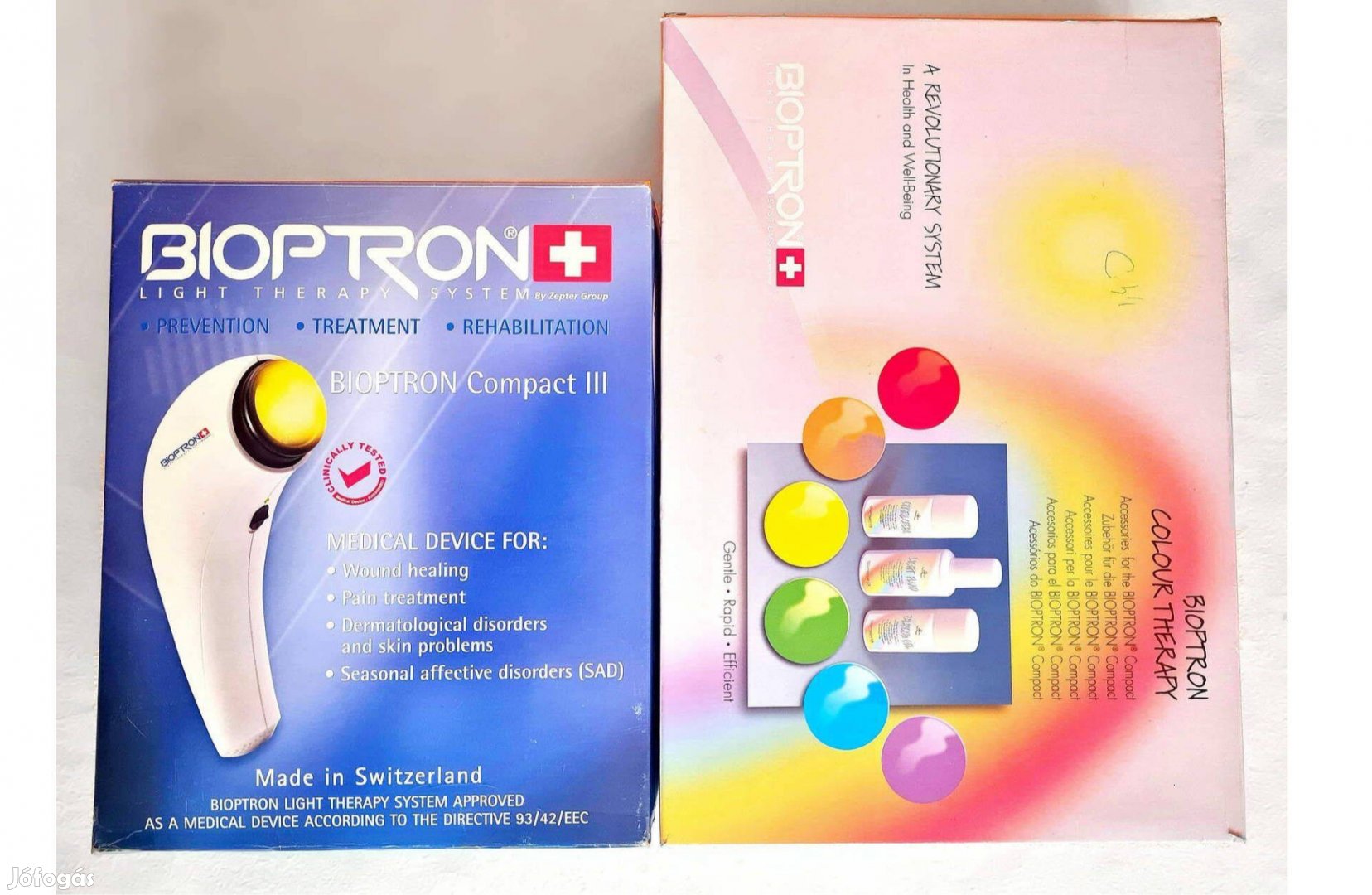 5év garanciával színterápiával fóliás új Zepter Bioptron Compact lámpa