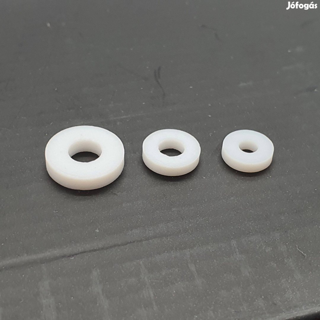 5mm 4mm 3mm Teflon gyűrű PTFE axiális csapágy tönkcsövekhez tönkcső