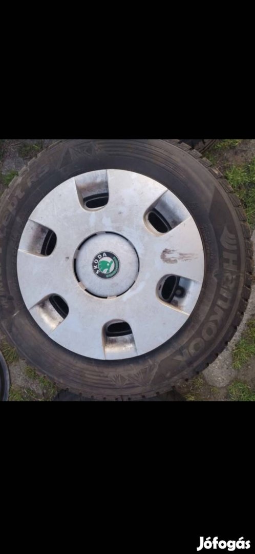 5x100 13" felni Skoda Fabia 155/80r13 Hankook 2023 téli gumi 