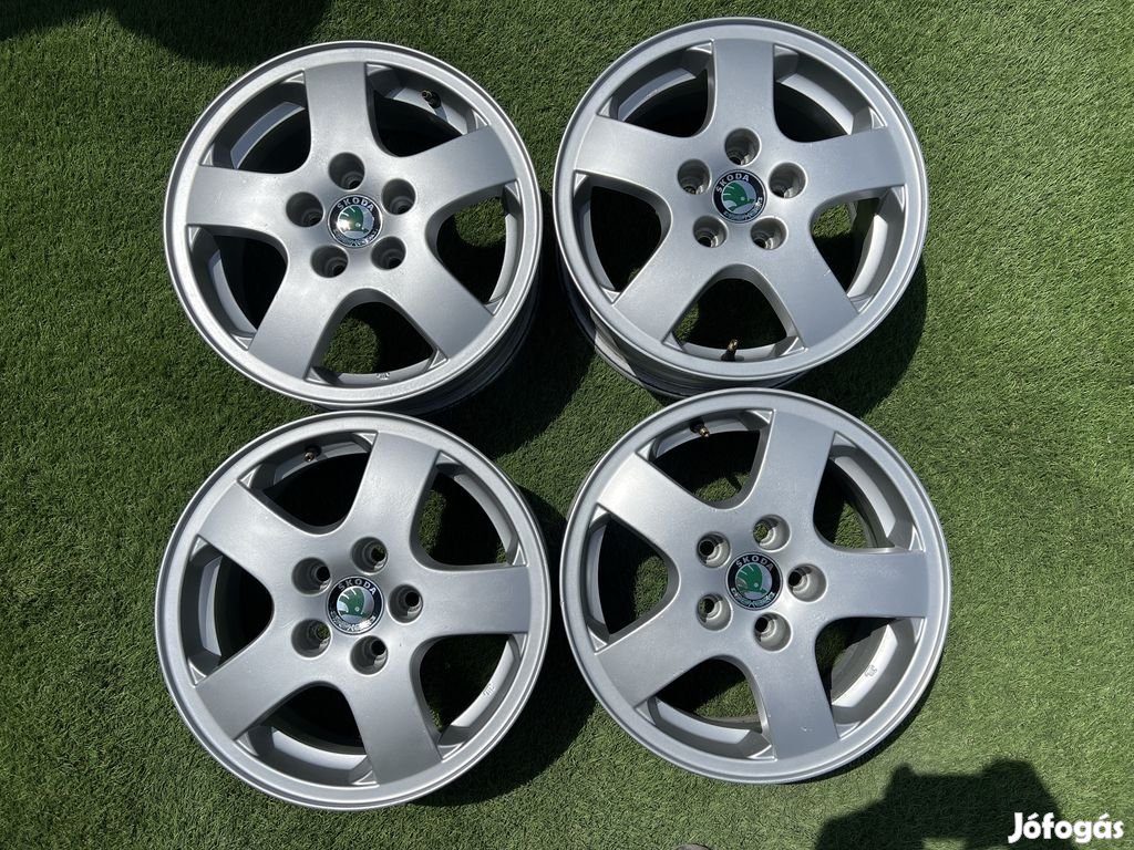 5x100 14" Skoda gyári alufelni 6Jx14h2 ET43