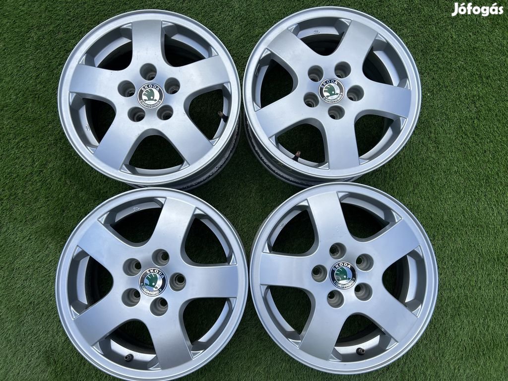 5x100 14" Skoda gyári alufelni 6Jx14h2 ET43