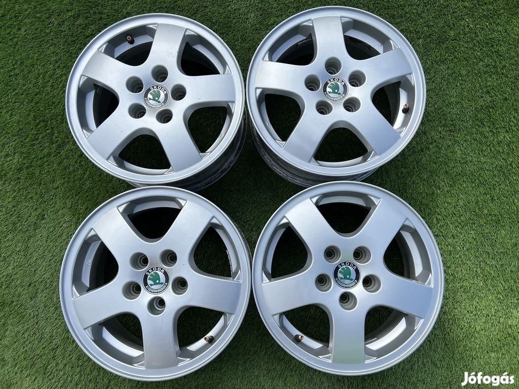 5x100 14" Skoda gyári alufelni 6Jx14h2 ET43