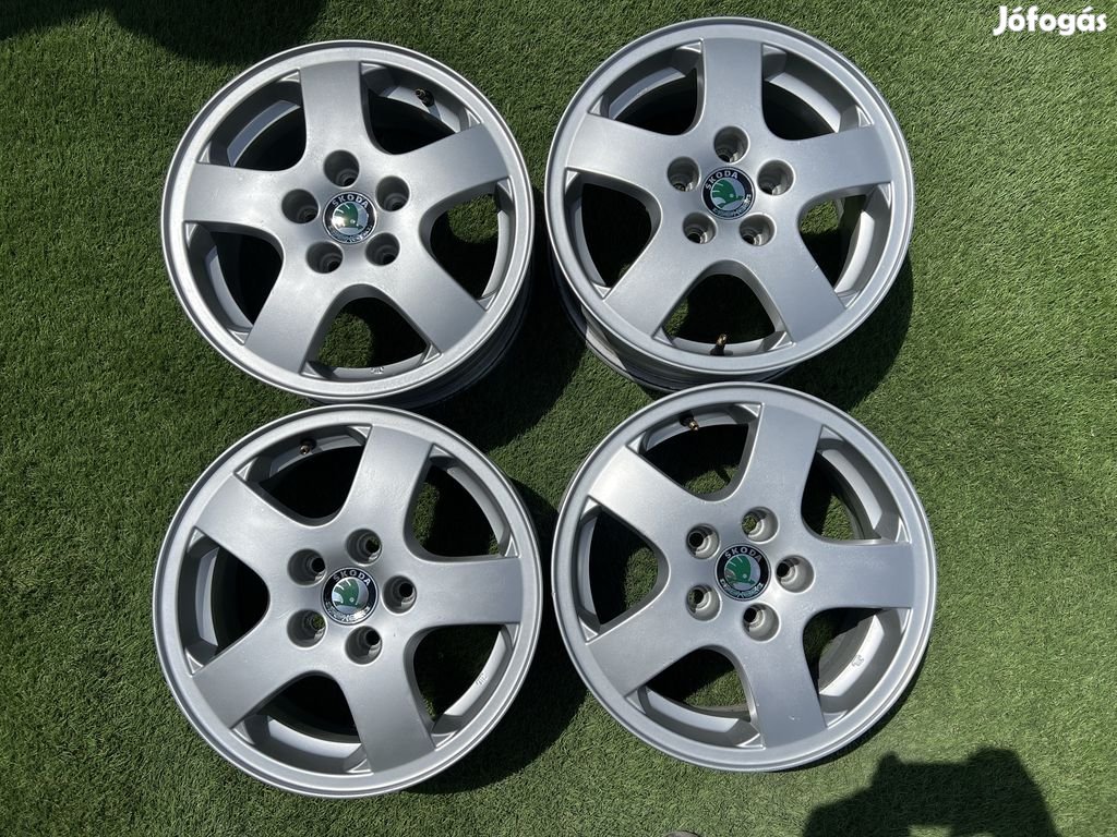 5x100 14" Skoda gyári alufelni 6Jx14h2 ET43