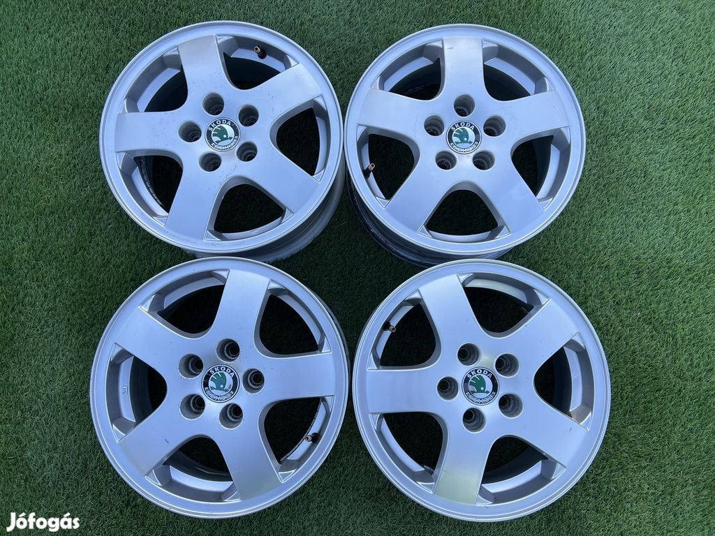 5x100 14" Skoda gyári alufelni 6Jx14h2 ET43