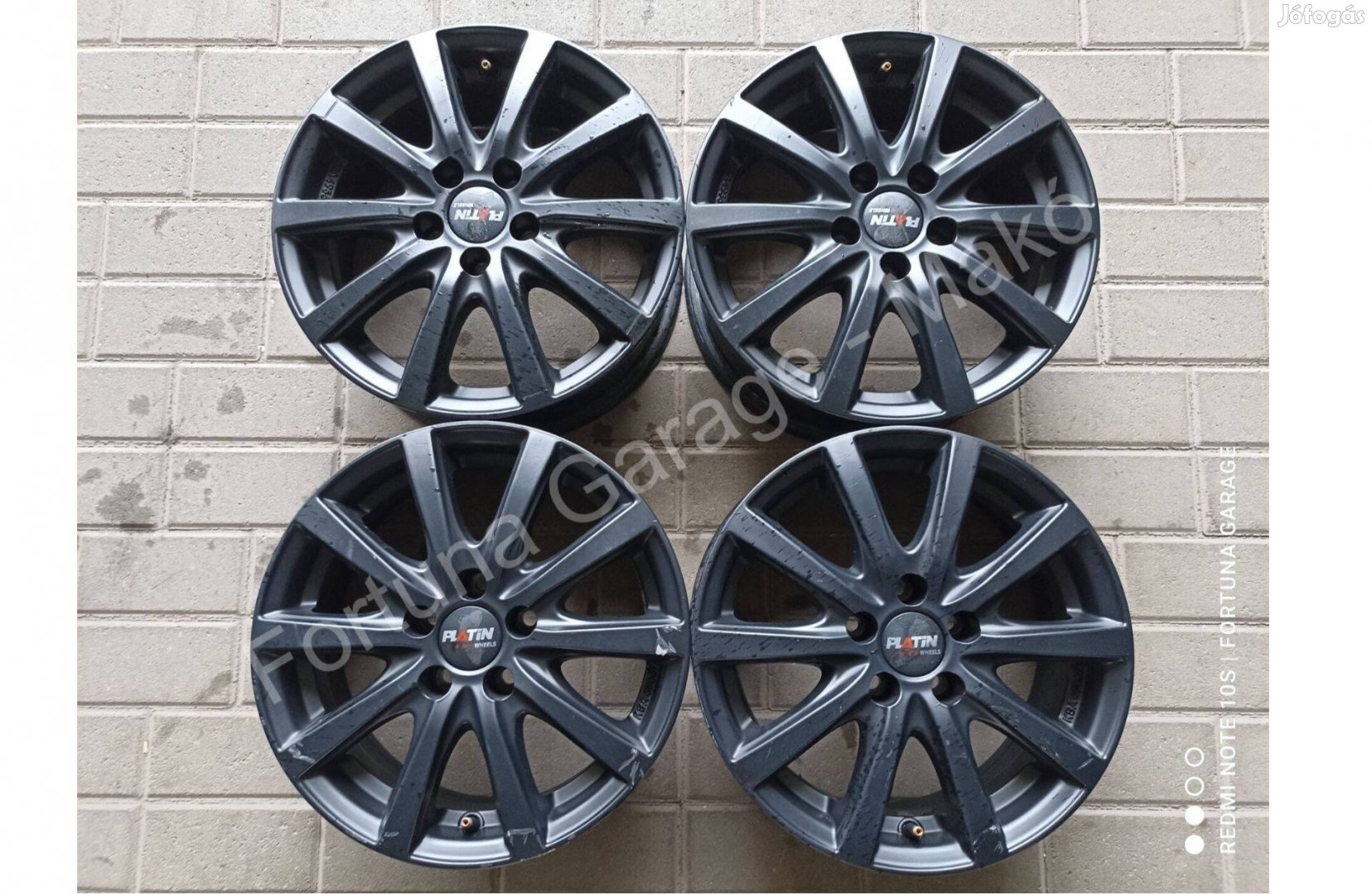 5x100 15" Platin RP-12 használt alufelni garnitúra